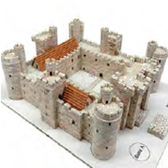 Zamek Bodiam - Wielka Brytania w skali 1:180 1014abc