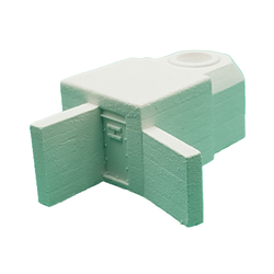 Bunkier z wieżą od czołgu FT17 w skali 1:87 H0