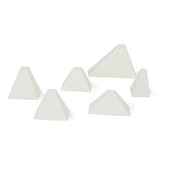 Zapory Przeciwpancerne Höckerhindernis w skali 1:35 Vallejo Scenics Accesories