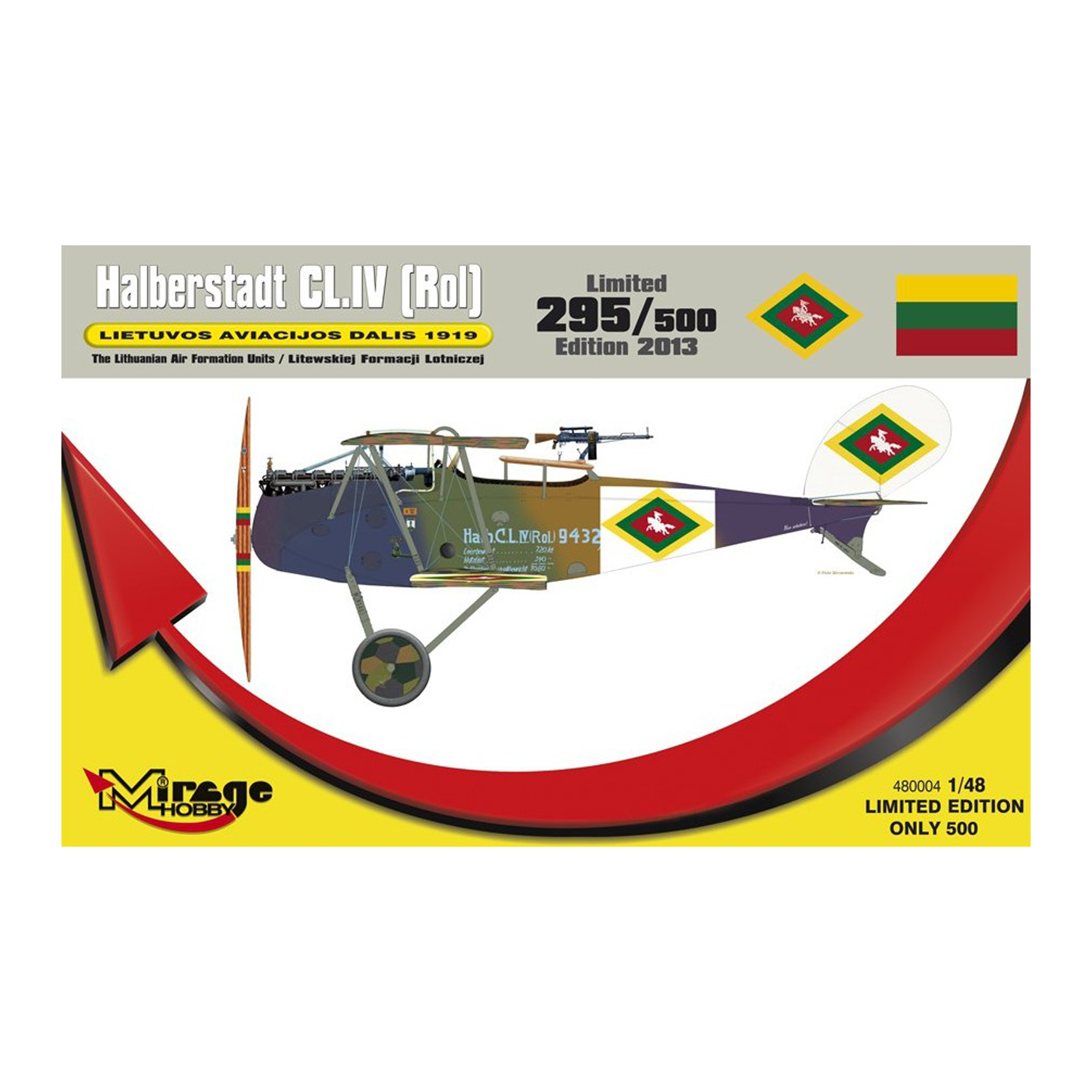 Samolot Halberstadt CL.IV Litewska Formacja model do sklejania Mirage Hobby