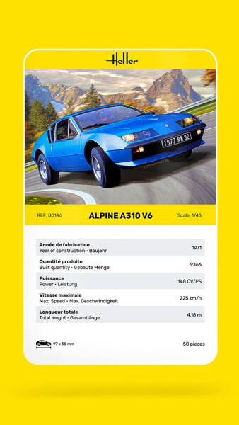 Samochód Alpine A340 V6 - detale modelu