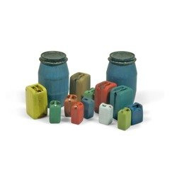 Plastikowe Beczki i Pojemniki w skali 1:35 Vallejo Scenics Accesories