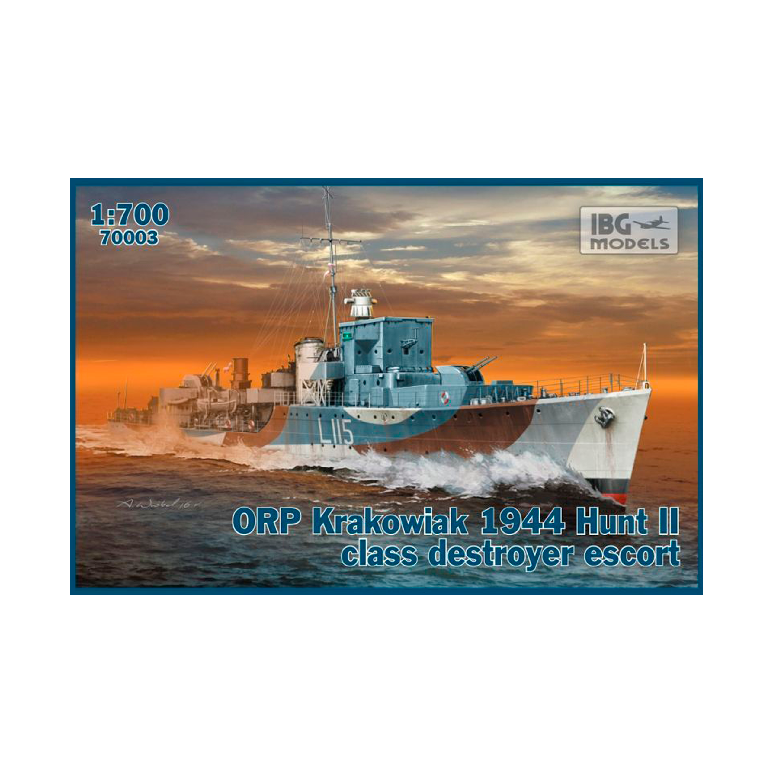 Polski Okręt Wojenny ORP Krakowiak 1944 IBG Models